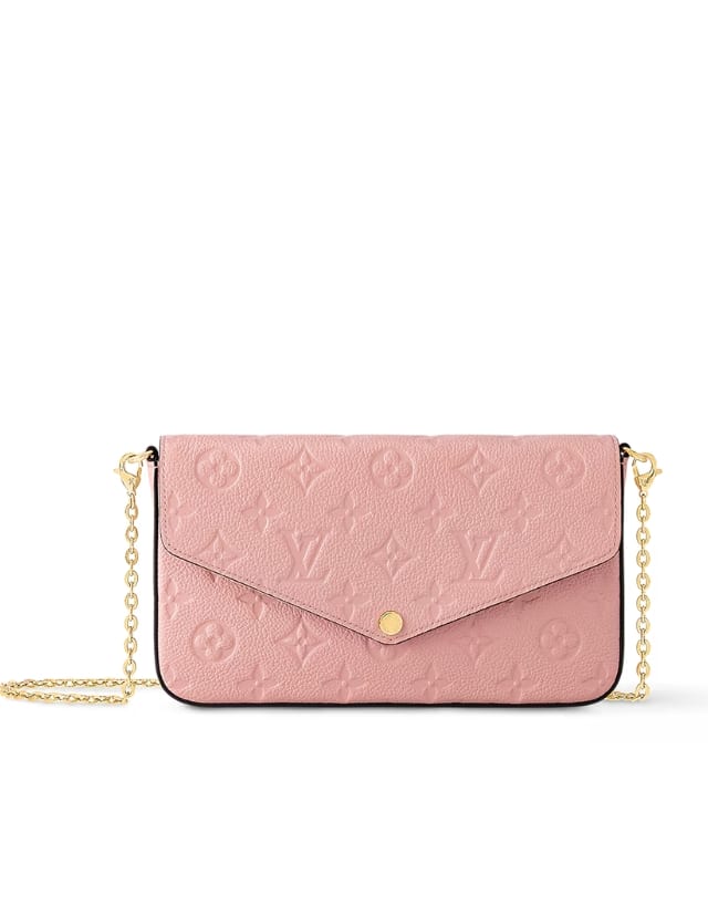 Pochette Félicie in Pink Monogram Empreinte Leather, €1350 (approximately P89,988.30), LOUIS VUITTON, eu.louisvuitton.com